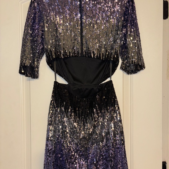 B. Darlin Sequin Mini Dress - Size 9/10 - Picture 2 of 4